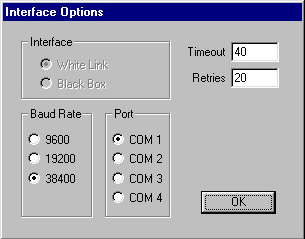 Interface Options Screen